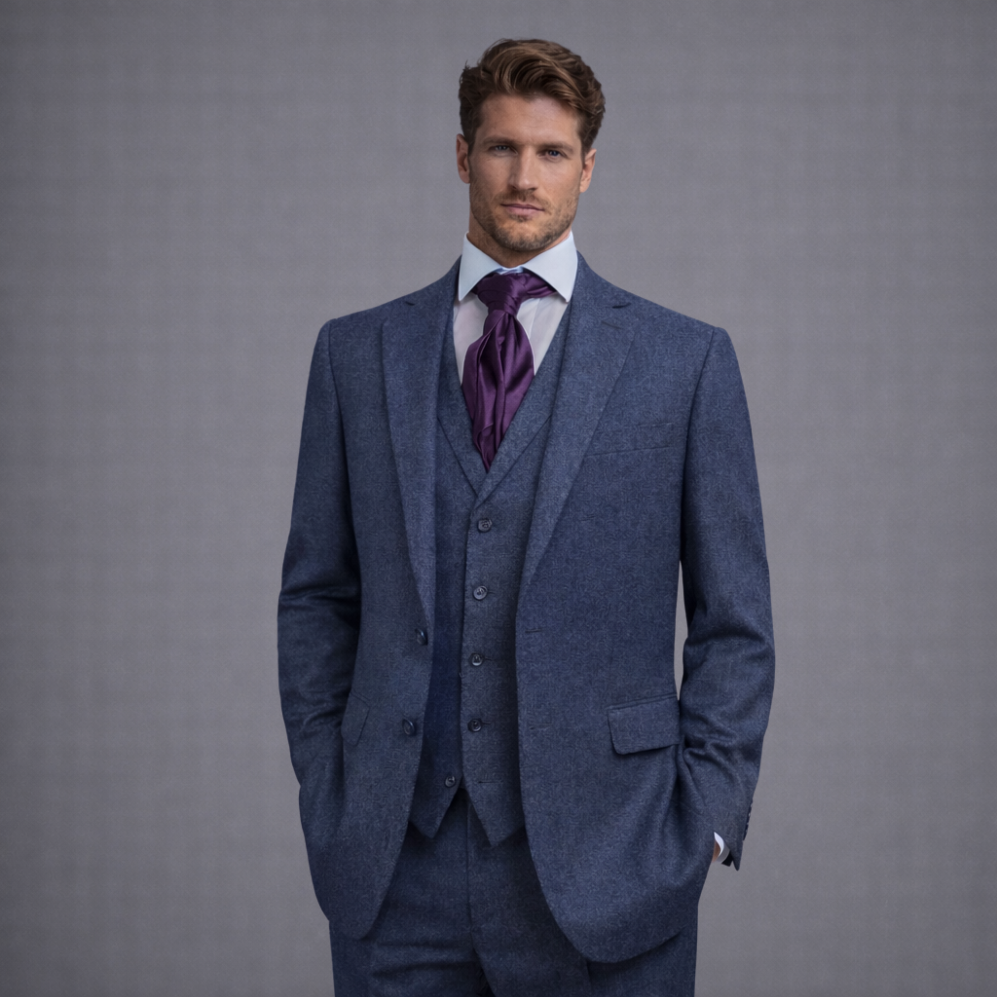 Blue Tweed 3pc (Hire)