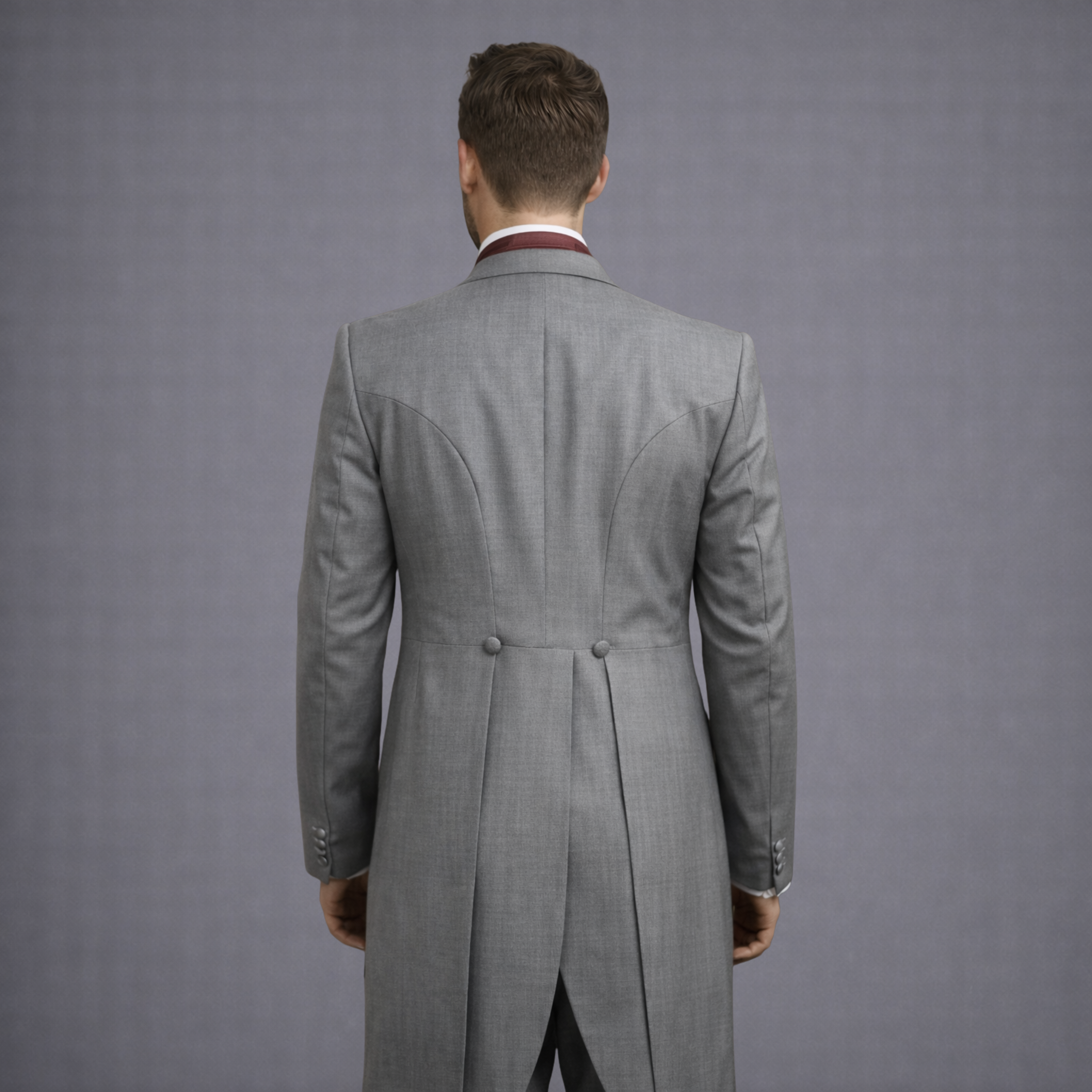 Silver-Grey Tailcoat 3pc (Hire)