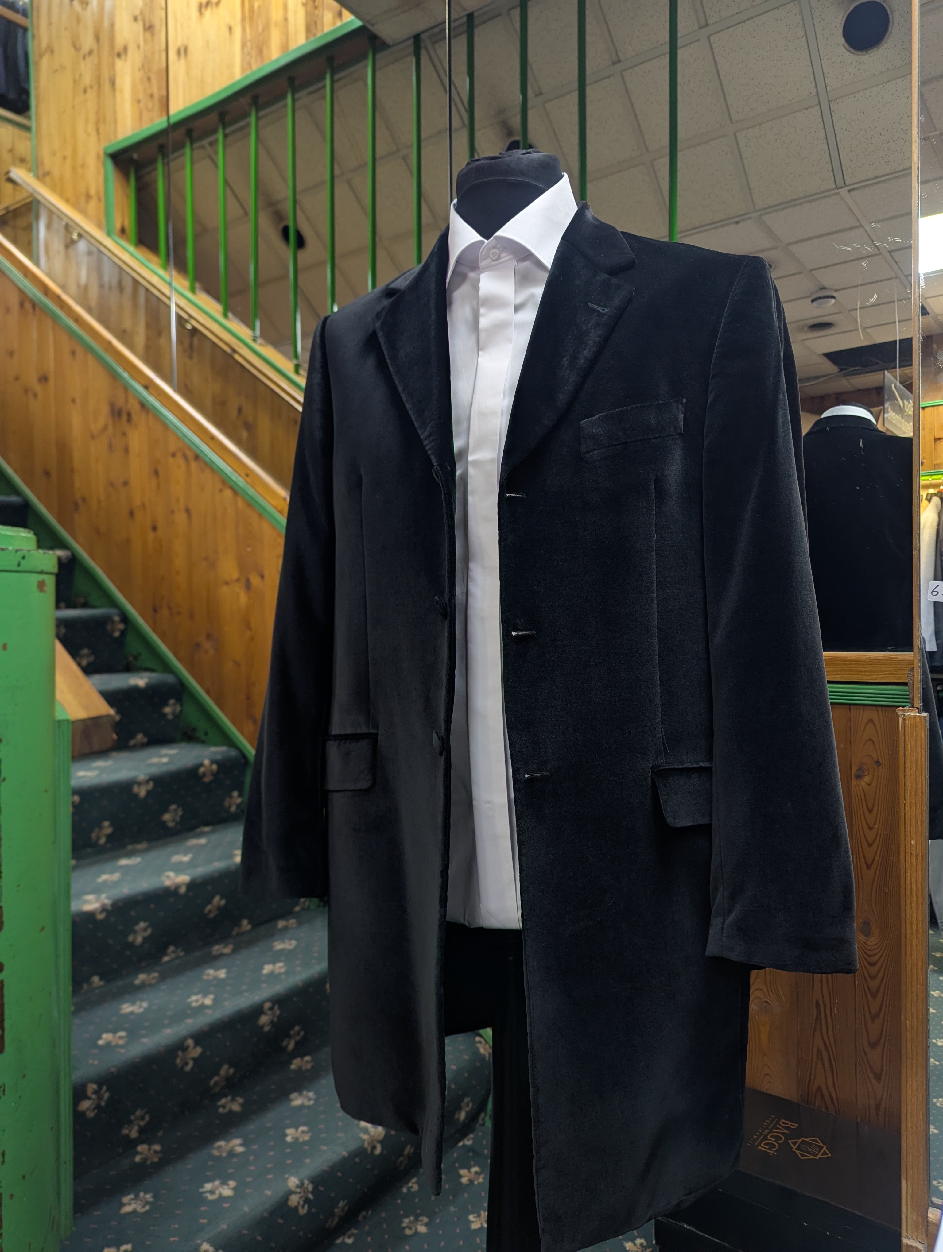 Men's Ex-hire Velvet Frock Coat