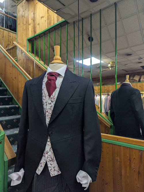 Black Herringbone Tailcoat