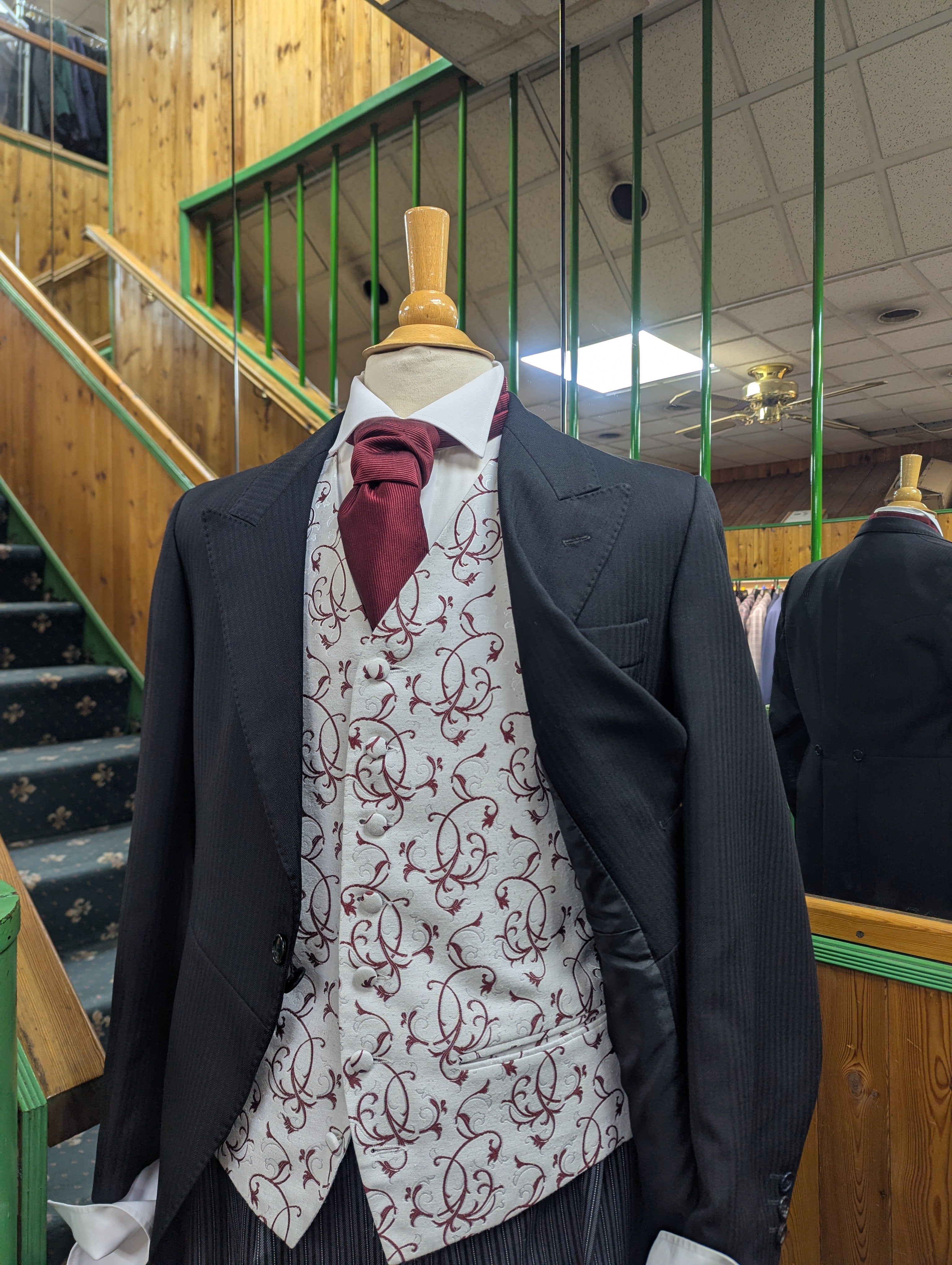 Black Herringbone Tailcoat