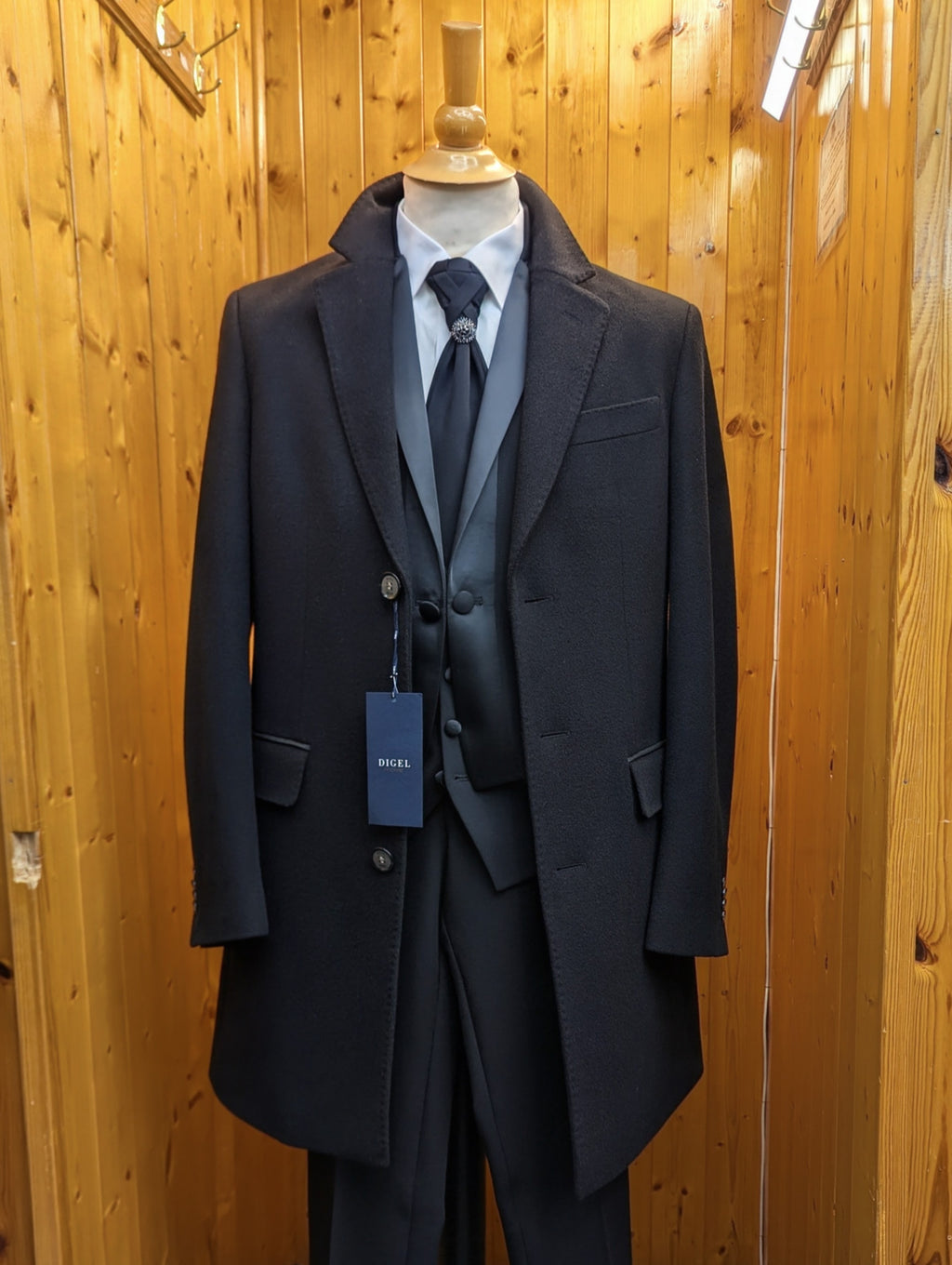 Black Classic Digel Overcoat