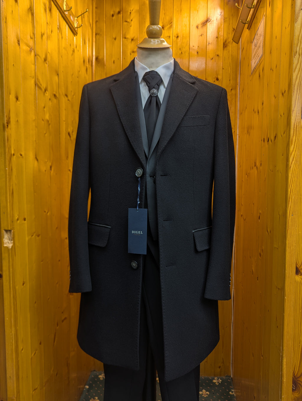 Black Classic Digel Overcoat